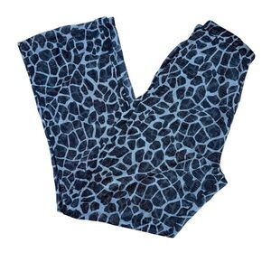 Animal Print High Slit Sheer Pants